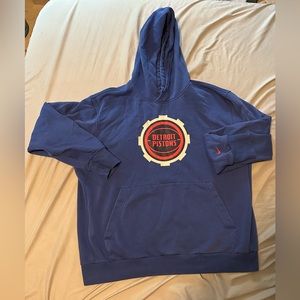 Nike NBA Detroit Pistons Gear Logo Hoodie Men’s XL